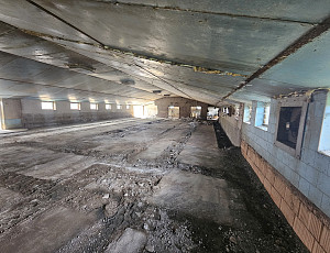 Bourací práce na hale chovu prasnic